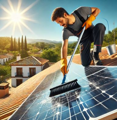 Limpieza de Placas Solares en La Cañada
