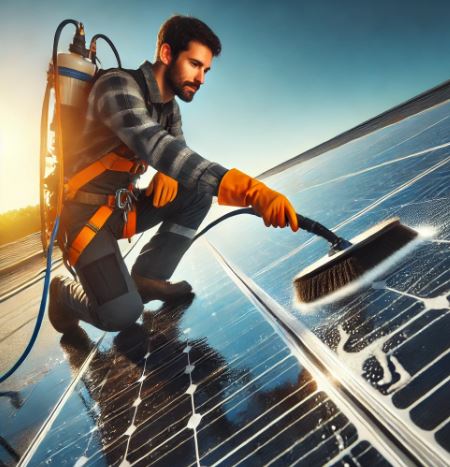Limpieza de Placas Solares en La Pobla de Vallbona