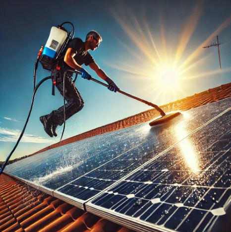 limpieza y mantenimiento de placas solares en Valencia