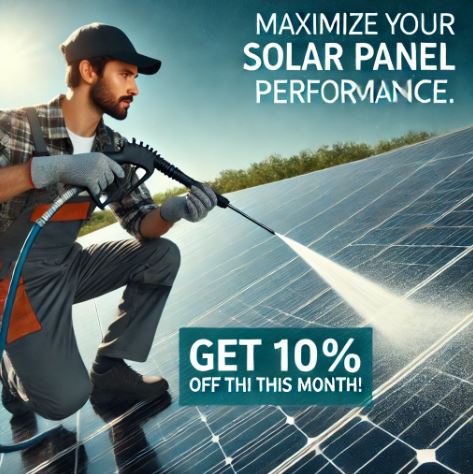 Limpiar Placas Solares con Agua a Presión