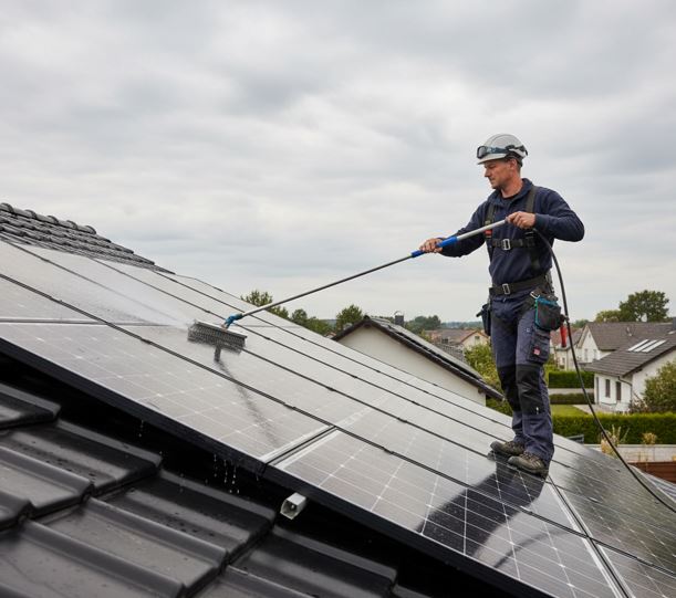 limpiar paneles solares